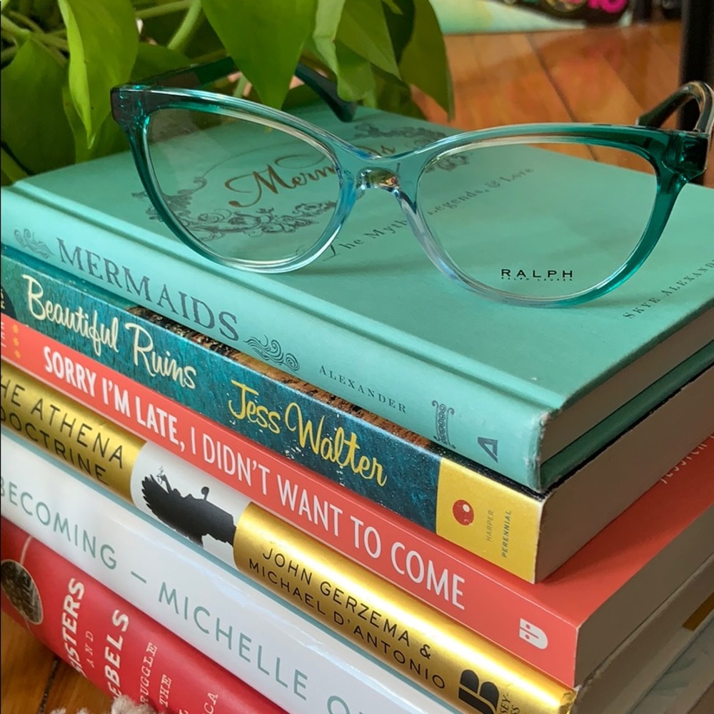 Ralph Lauren Cat-Eye Teal Blue Glasses Frames